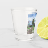 Traditioneel vissersdorp Marken, Nederland Shot Glas (Links)
