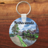 Traditioneel vissersdorp Marken, Nederland Sleutelhanger (Voorkant)