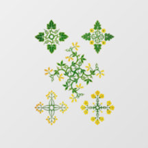 traditioneel volkskunst ontwerp #2 muursticker