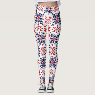 Traditioneel volkspatroon leggings