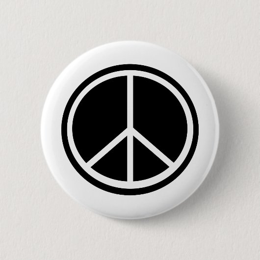 Traditioneel vredessymbool ronde button 5,7 cm (Voorkant)