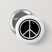 Traditioneel vredessymbool ronde button 5,7 cm (Voorkant /achterkant)