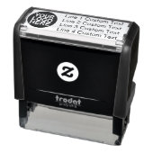 Traditioneel Zakelijk Stempel Met Logo 4 Regels (Product)