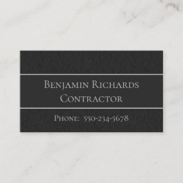 Traditioneel zwart, grijs en wit Visitekaartje