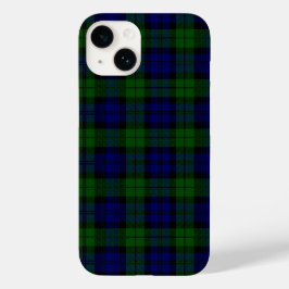 Traditioneel zwart horloge Plaid Tartan Case-Mate iPhone 14 Hoesje