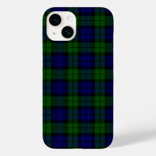 Traditioneel zwart horloge Plaid Tartan Case-Mate iPhone 14 Hoesje