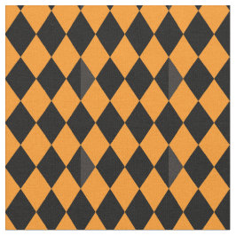 Traditioneel zwart-Oranje halloween patroon Stof