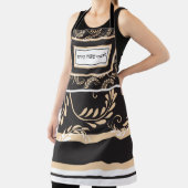 Traditioneel zwart/Taupe Shabbos Modern Wheat Schort (Insitu)