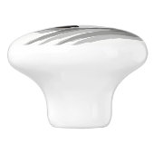 Traditioneel zwart Voetbal vierkant Keramische Knop (Zijkant)