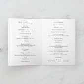 Traditioneel zwart-wit katholiek huwelijk programma (Binnen)