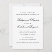 Traditioneel zwart-wit repetitiediner kaart (Voorkant)