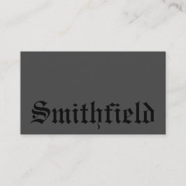 Traditioneel zwart-wittype visitekaartje