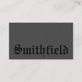 Traditioneel zwart-wittype visitekaartje (Voorkant)