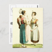 Traditioneel Zwitsers kostuum van het kanton Uri Briefkaart (Voorkant / Achterkant)