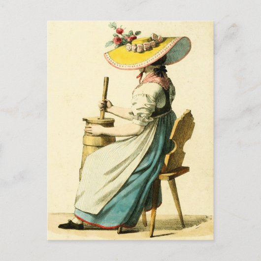 Traditioneel Zwitsers kostuum van Unterwalden Briefkaart (Voorkant)