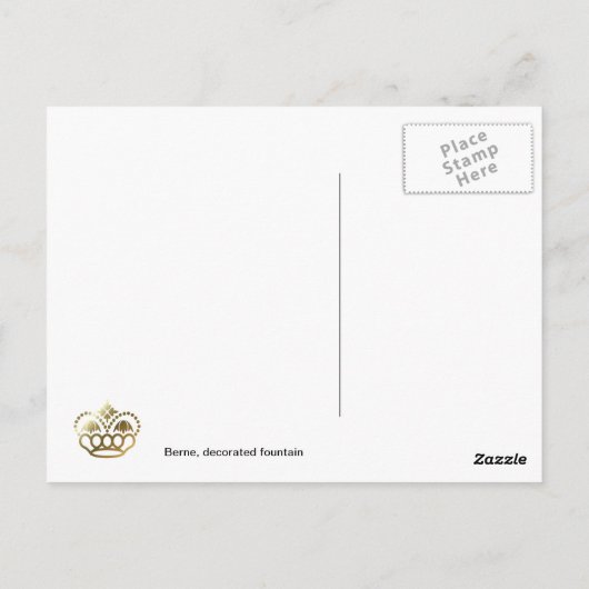 Traditioneel Zwitsers textielontwerp Briefkaart (Achterkant)