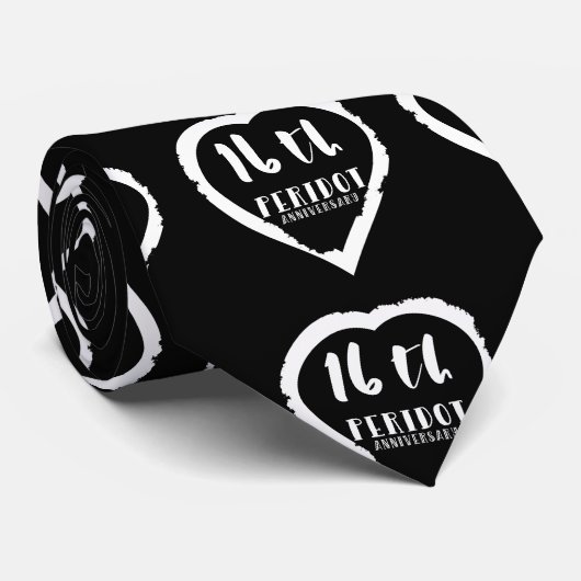 Traditionele 16e huwelijksdag stropdas (Opgerold)