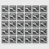 Traditionele 1e trouwdag cadeaupapier (Vlak)