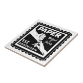 Traditionele 1e trouwdag tegeltje (Zijkant)