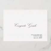 Traditionele 2 foto's Afstuderen Aankondiging Foli (Achterkant)