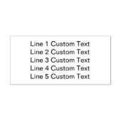 Traditionele aangepaste business 5 lijnen voor ser rubberstempel (Afrduk)