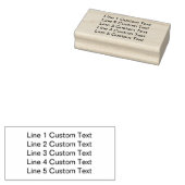 Traditionele aangepaste business 5 lijnen voor ser rubberstempel (Gestempeld)