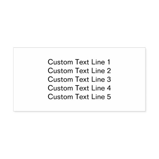 Traditionele aangepaste business 5 lijnen voor ser  zelfinktende stempel (Design)