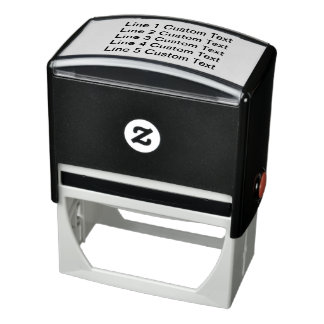 Traditionele aangepaste business 5 lijnen voor ser  zelfinktende stempel