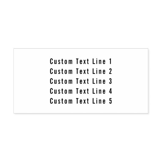 Traditionele aangepaste business 5 lijnen voor ser  zelfinktende stempel (Design)