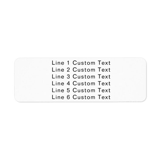 Traditionele aangepaste business 6 lijnen voor ser etiket (Voorkant)