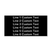 Traditionele aangepaste business 6 lijnen voor ser  zelfinktende stempel (Design)