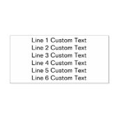 Traditionele aangepaste business 6 lijnen voor ser zelfinktende stempel (Design)