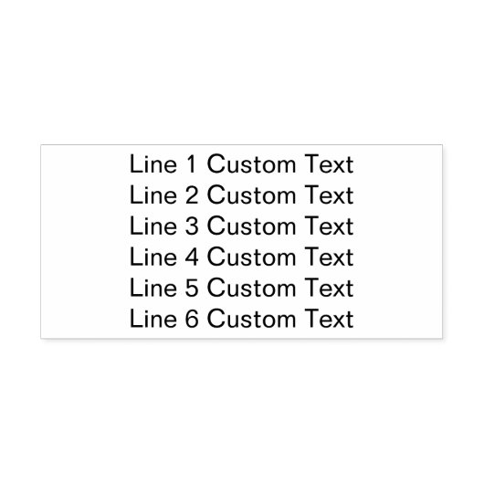 Traditionele aangepaste business 6 lijnen voor ser  zelfinktende stempel (Design)