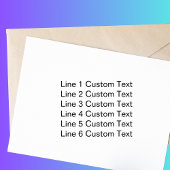 Traditionele aangepaste business 6 lijnen voor ser  zelfinktende stempel