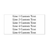 Traditionele aangepaste business 6 lijnen voor ser  zelfinktende stempel (Design)