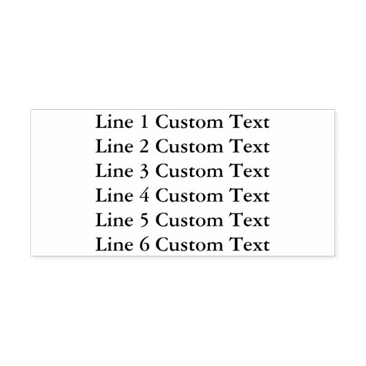 Traditionele aangepaste business 6 lijnen voor ser  zelfinktende stempel (Design)