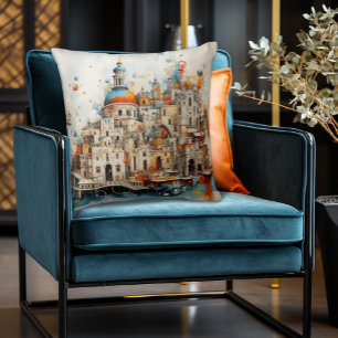 Traditionele Abstracte architectuur in Italië Kussen