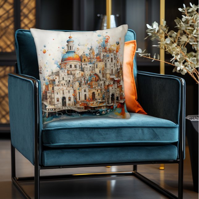 Traditionele Abstracte architectuur in Italië Kussen (Abstract Italian European Architecture Pillow
A blend of traditional and modern Flair!)