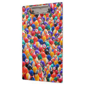 Traditionele achtball kleuren, klembord (Links)
