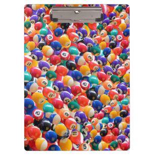 Traditionele achtball kleuren, klembord