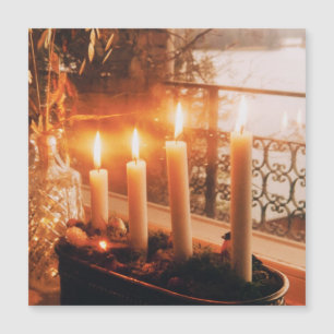 Traditionele Adventskrans met Kaarsen