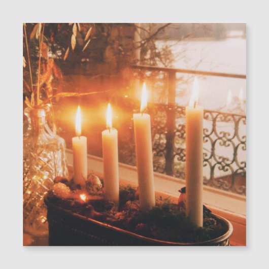 Traditionele Adventskrans met Kaarsen (Voorkant)
