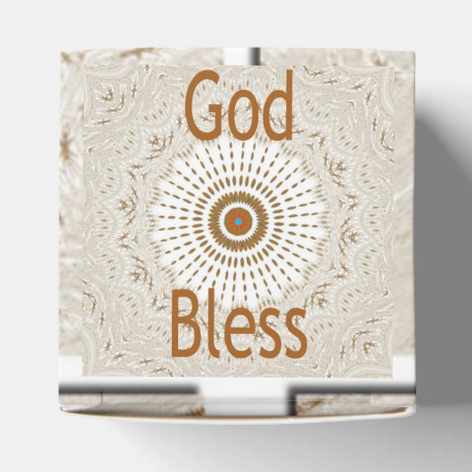 Traditionele Afrikaanse Motif Design Art Print Bedankdoosjes (Bovenkant)