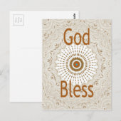 Traditionele Afrikaanse Motif Design Art Print Briefkaart (Voorkant / Achterkant)