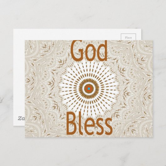 Traditionele Afrikaanse Motif Design Art Print Briefkaart (Voorkant / Achterkant)