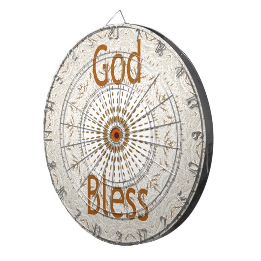 Traditionele Afrikaanse Motif Design Art Print Dartbord (Voorkant Rechts)