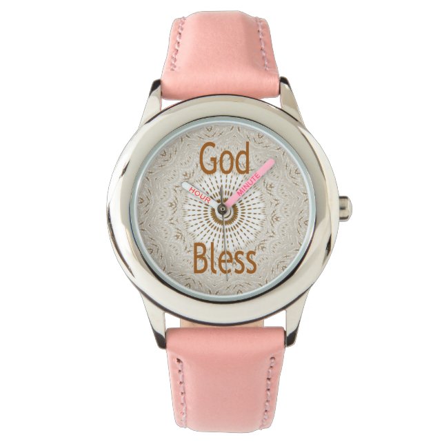 Traditionele Afrikaanse Motif Design Art Print Horloge (Voorkant)