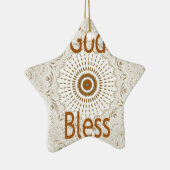 Traditionele Afrikaanse Motif Design Art Print Keramisch Ornament (Rechts)