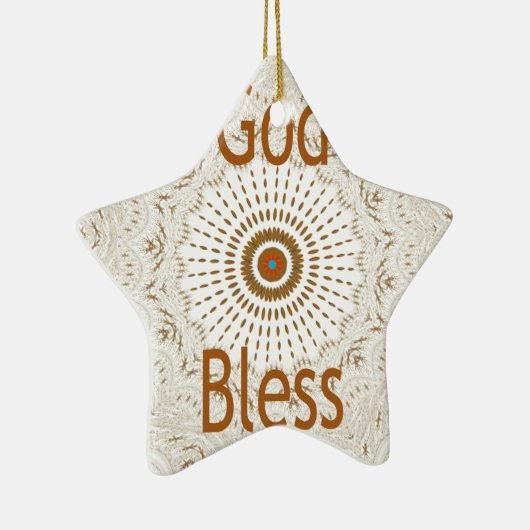 Traditionele Afrikaanse Motif Design Art Print Keramisch Ornament (Rechts)