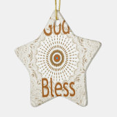 Traditionele Afrikaanse Motif Design Art Print Keramisch Ornament (Links)